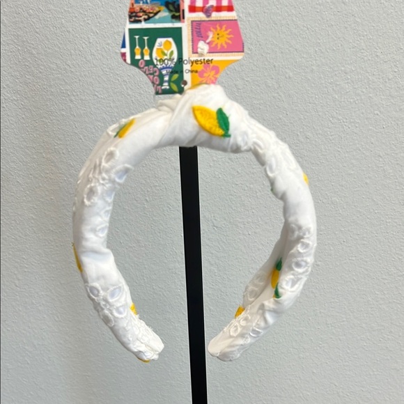 Piper K Headband with Lemon 🍋 Embroidery - Picture 1 of 6